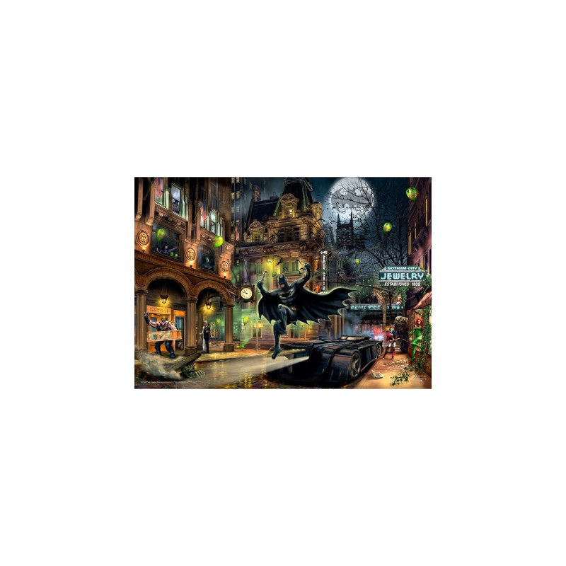 Schmidt Spiele Thomas Kinkade Studios: DC - Batman Gotham City, Puzzle(schwarz, 1000 Teile)