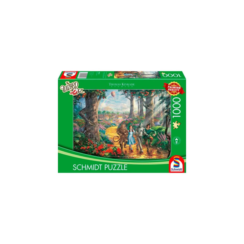 Schmidt Spiele Thomas Kinkade Studios: Der Zauberer von Oz, Follow the Yellow Brick Road, Puzzle(1000 Teile)