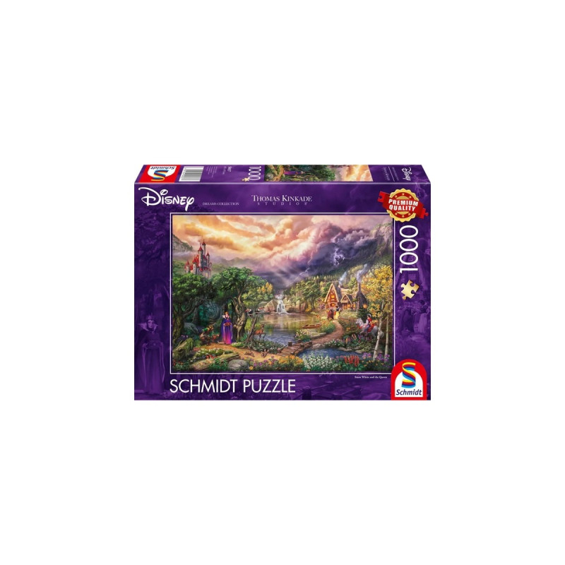 Schmidt Spiele Thomas Kinkade Studios: Disney Dreams Collection- Snow White and the Queen, Puzzle(1000 Teile)