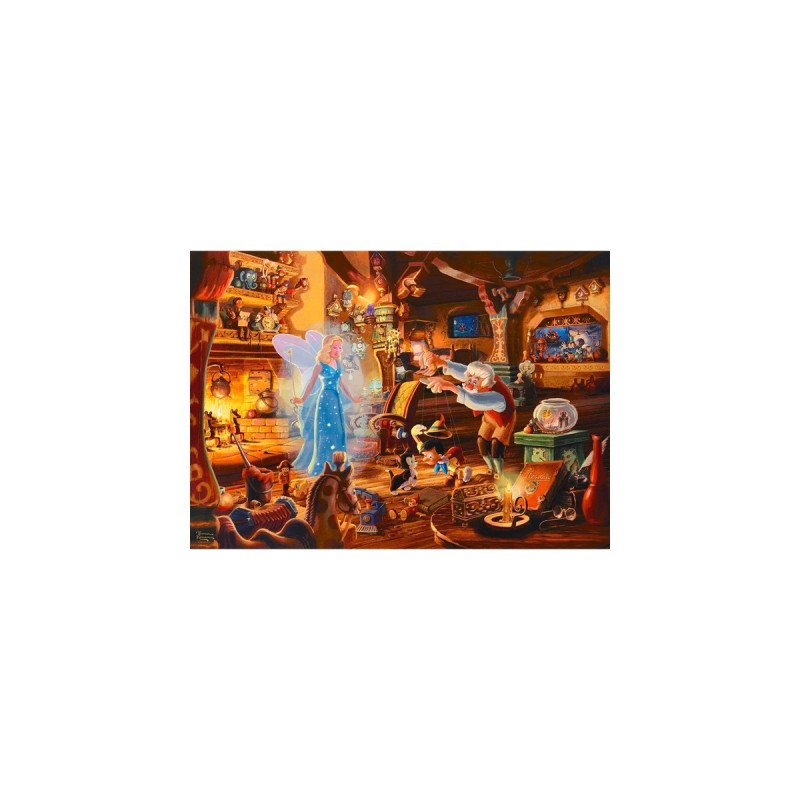 Schmidt Spiele Thomas Kinkade Studios: Disney Dreams Collection - Geppettos Pinocchio, Puzzle(1000 Teile)