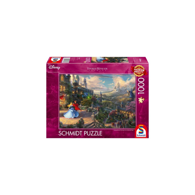 Schmidt Spiele Thomas Kinkade Studios: Sleeping Beauty Dancing in the Enchanted Light, Puzzle(Disney Dreams Collections)