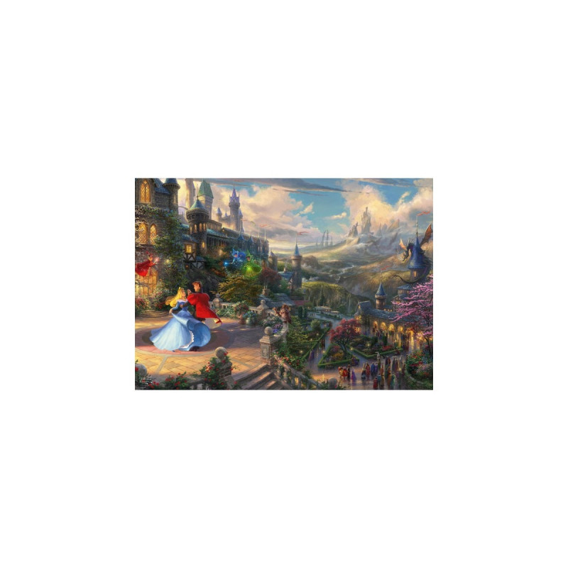 Schmidt Spiele Thomas Kinkade Studios: Sleeping Beauty Dancing in the Enchanted Light, Puzzle(Disney Dreams Collections)