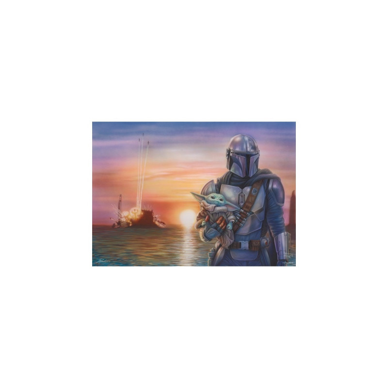 Schmidt Spiele Thomas Kinkade Studios: Star Wars The Mandalorian - A New Direction, Puzzle(1000 Teile)