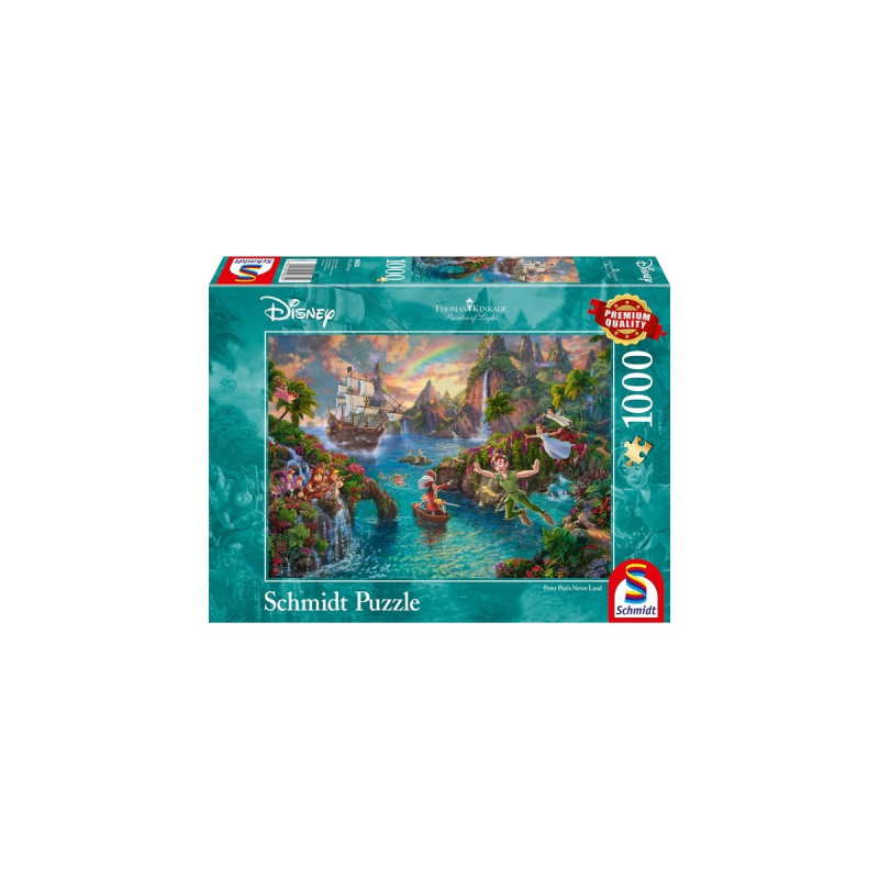 Schmidt Spiele Thomas Kinkade: Painter of Light - Disney, Peter Pan, Puzzle(1000 Teile)