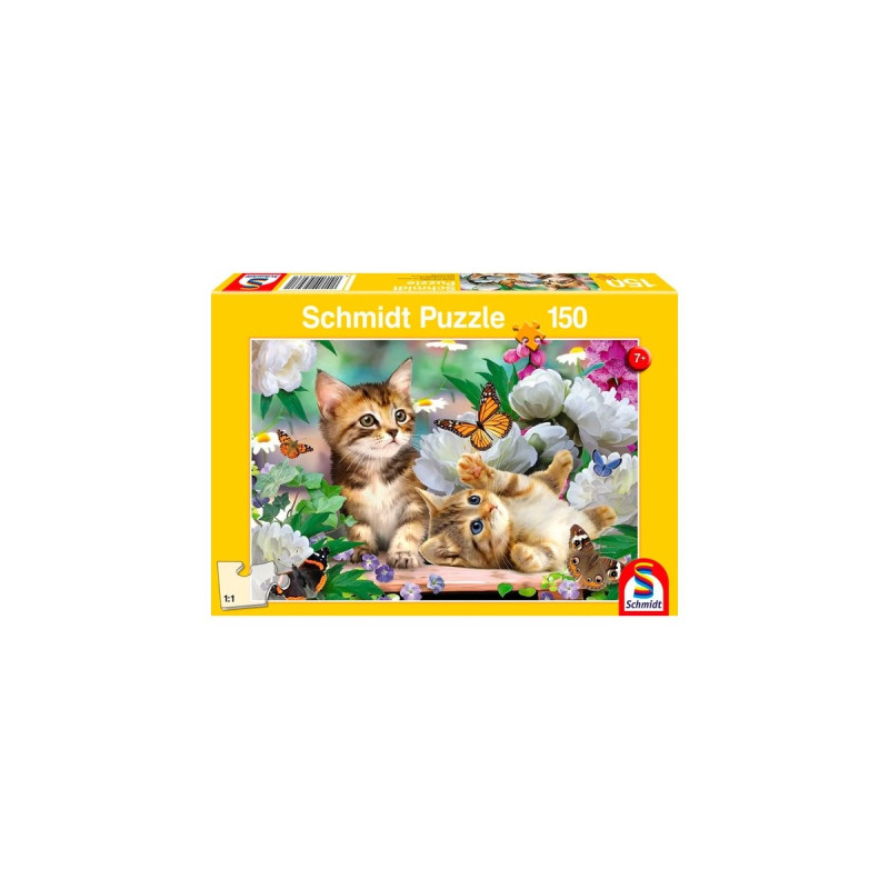 Schmidt Spiele Verspielte Katzenbabys, Puzzle(150 Teile)