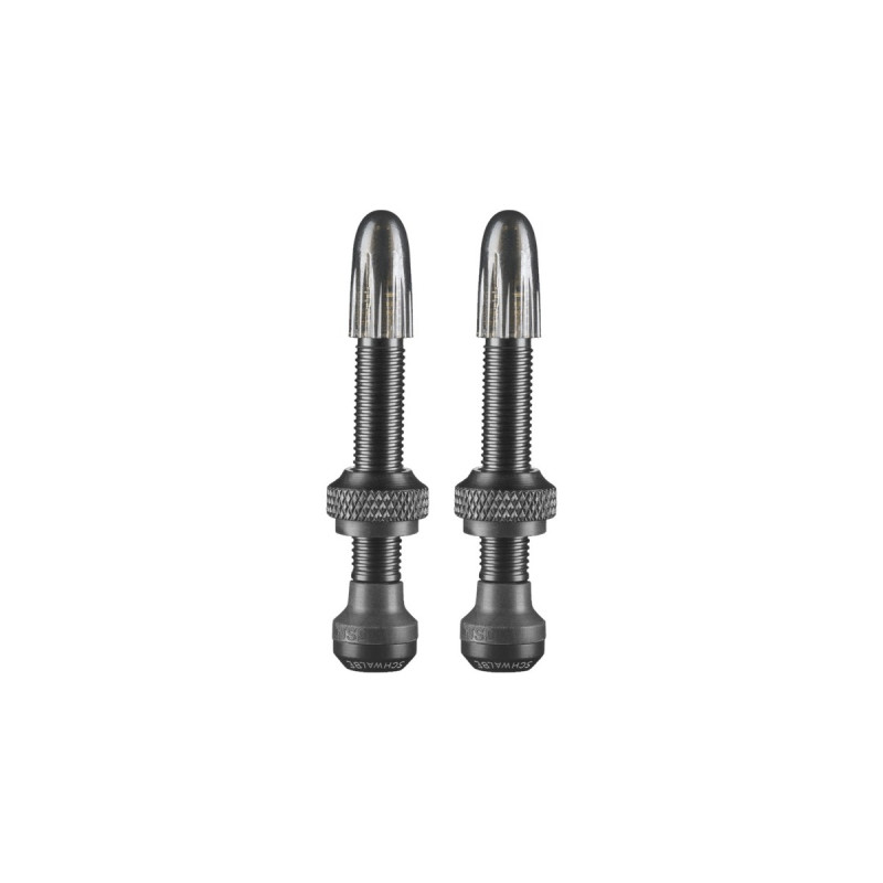 Schwalbe Schwalb Tubeless-Ventil, 40mm(schwarz, 2er Set)