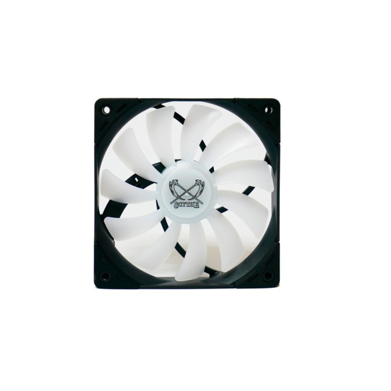 Scythe Kaze Flex 120 ARGB PWM 120x120x27, Gehäuselüfter(schwarz/transparent, 1800 U/min)