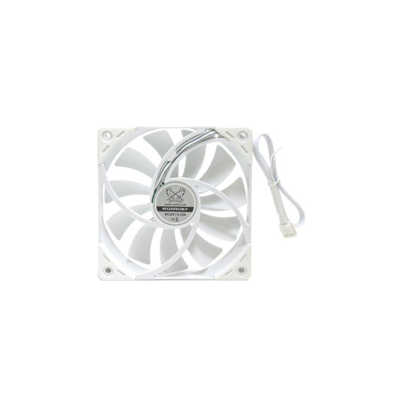 Scythe Kaze Flex 120 WEISS PWM 120x120x27, Gehäuselüfter(weiß)
