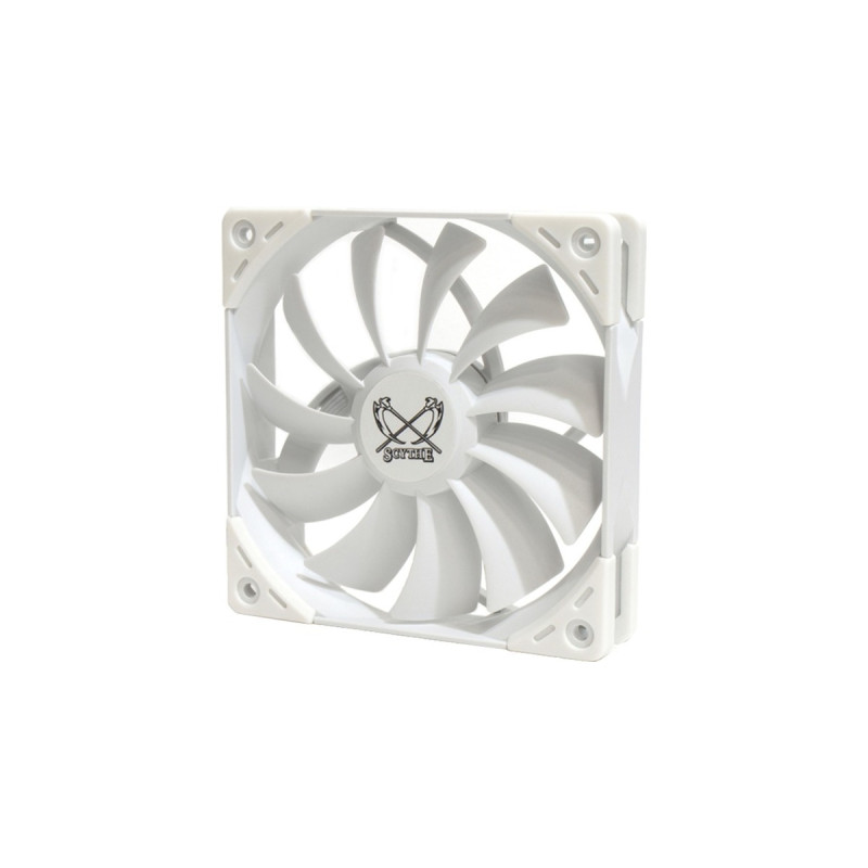 Scythe Kaze Flex 120 WEISS PWM 120x120x27, Gehäuselüfter(weiß, 1800 U/min)