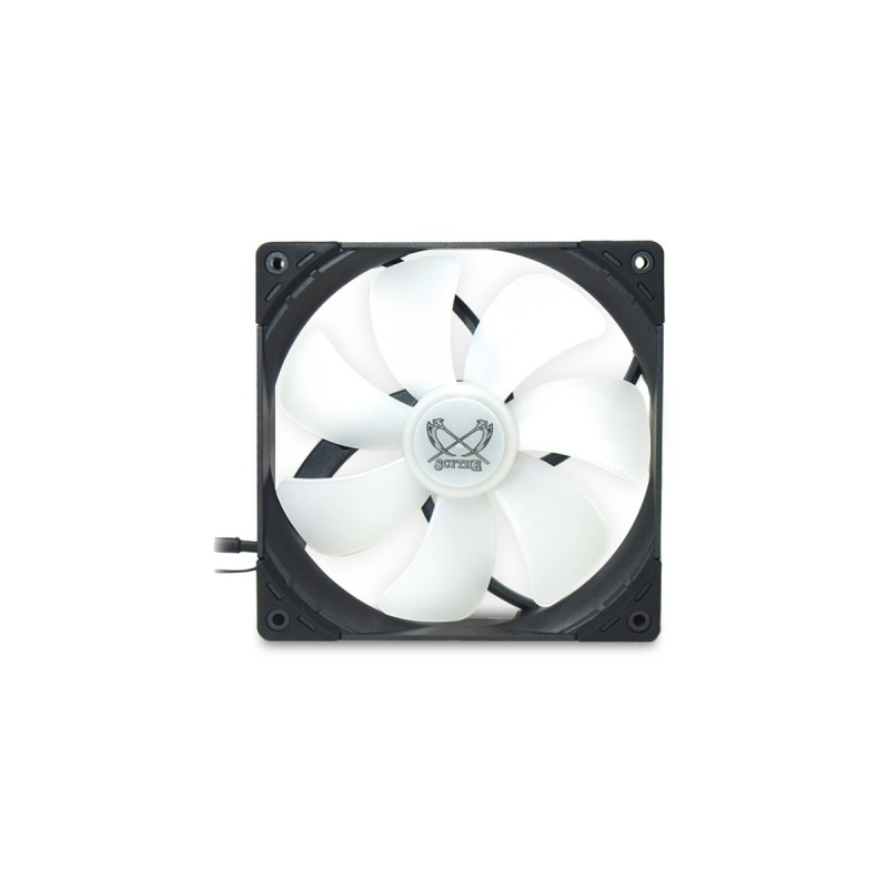 Scythe Kaze Flex 140 Square RGB PWM 140x140x27, Gehäuselüfter(schwarz/transparent, 1200 U/min)