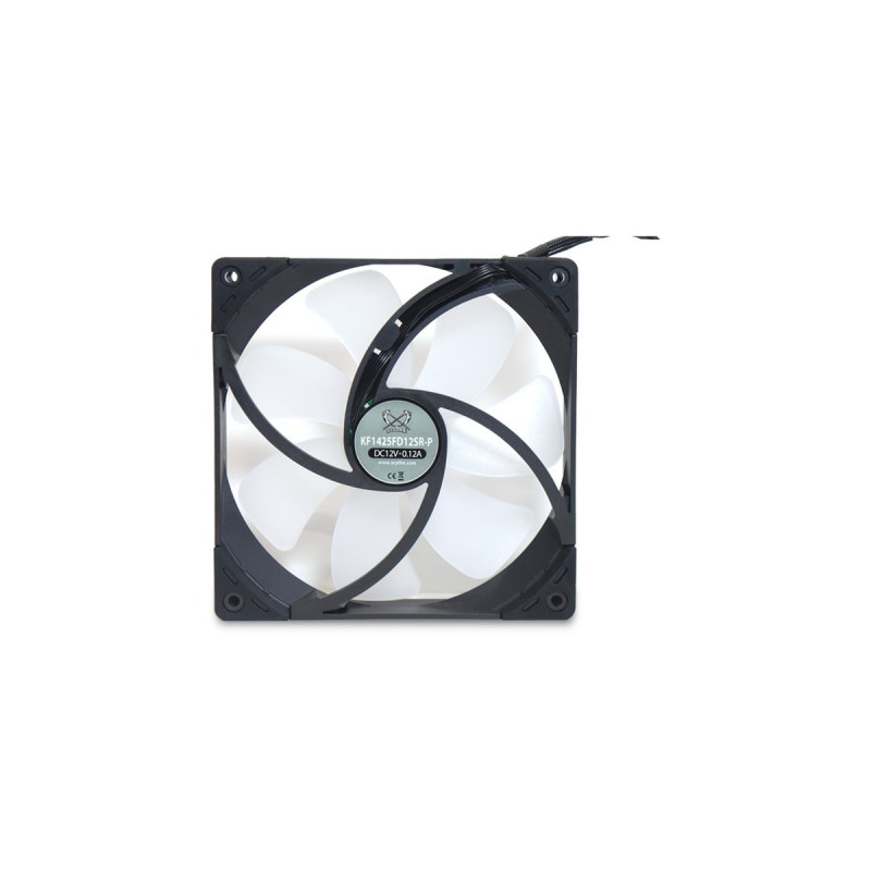 Scythe Kaze Flex 140 Square RGB PWM 140x140x27, Gehäuselüfter(schwarz/transparent, 1200 U/min)