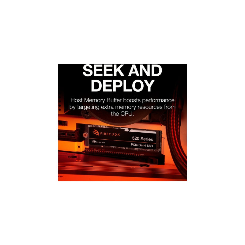 Seagate FireCuda 520 500 GB, SSD(PCIe 4.0 x4, NVMe 1.4, M.2 2280)