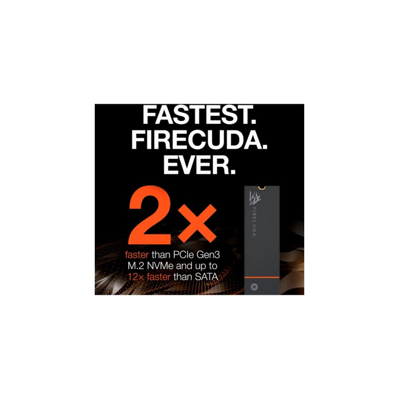 Seagate FireCuda 530 1 TB mit Kühlkörper, SSD(schwarz, PCIe 4.0 x4, NVMe 1.4, M.2 2280)