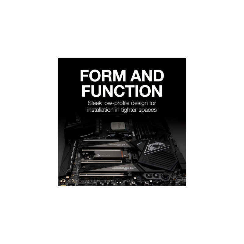 Seagate FireCuda 530 4 TB mit Kühlkörper, SSD(schwarz, PCIe 4.0 x4, NVMe 1.4, M.2 2280)