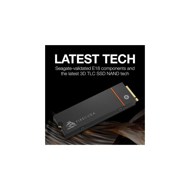 Seagate FireCuda 530 4 TB mit Kühlkörper, SSD(schwarz, PCIe 4.0 x4, NVMe 1.4, M.2 2280)