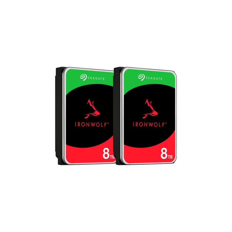Seagate IronWolf NAS 2 x 8 TB Bundle, Festplatte(SATA 6 GB/s, 3,5