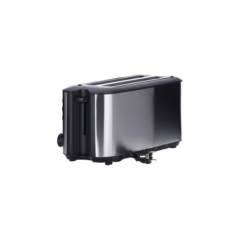 Severin Automatik-Langschlitztoaster AT 2509(edelstahl/schwarz, 1.400 Watt, für 4 Scheiben Toast)