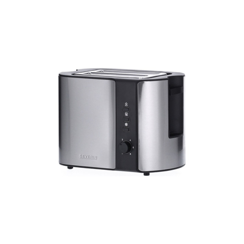 Severin Automatik-Toaster AT 2589(edelstahl/schwarz, 800 Watt, für 2 Scheiben Toast)
