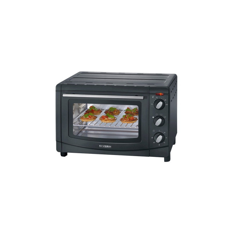 Severin Back- & Toastofen TO 2067, Mini-Backofen(schwarz)