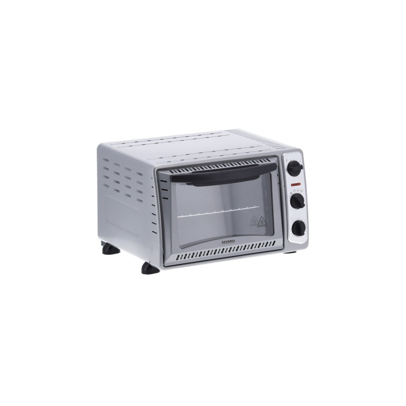 Severin Back- und Toastofen TO 2045, Mini-Backofen(silber, 1.500 Watt)