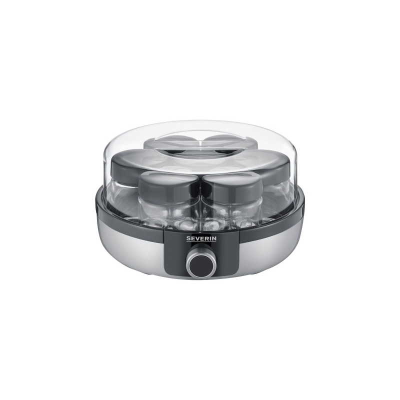 Severin Digitaler Joghurtbereiter JG 3521(edelstahl (gebürstet)/schwarz, mit Automatikprogrammen)