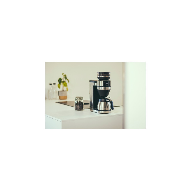 Severin KA 4851, Filtermaschine(schwarz (matt)/edelstahl (gebürstet), inkl. Thermokanne)