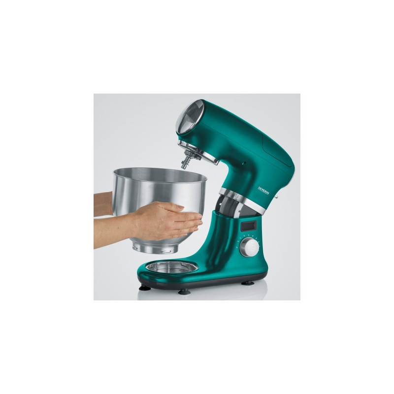 Severin Küchenmaschine KM 3896 Limited Edition(grün/edelstahl (gebürstet), 1.000 Watt, Timer)