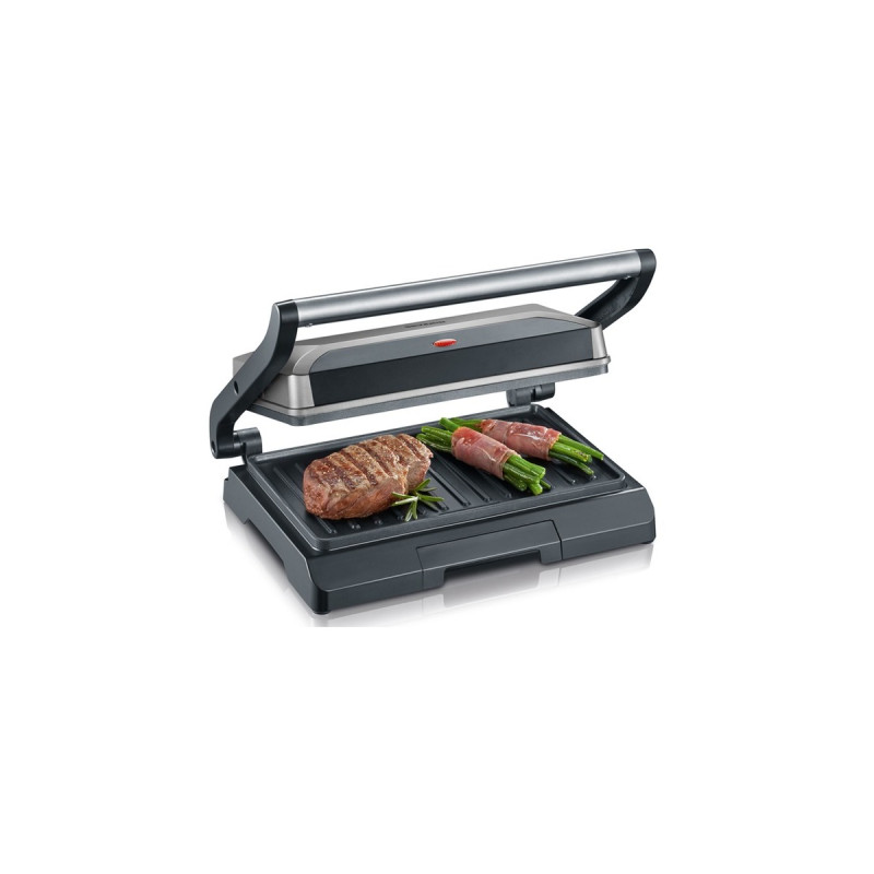Severin Multigrill KG 2394, Kontaktgrill(grau/schwarz, 800 Watt)