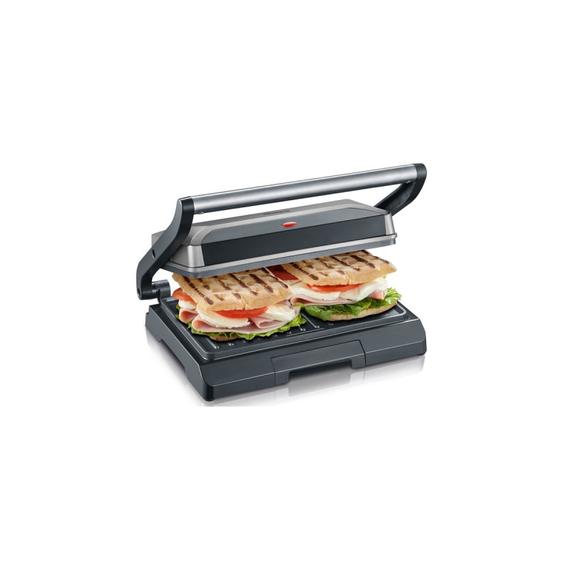 Severin Multigrill KG 2394, Kontaktgrill(grau/schwarz, 800 Watt)