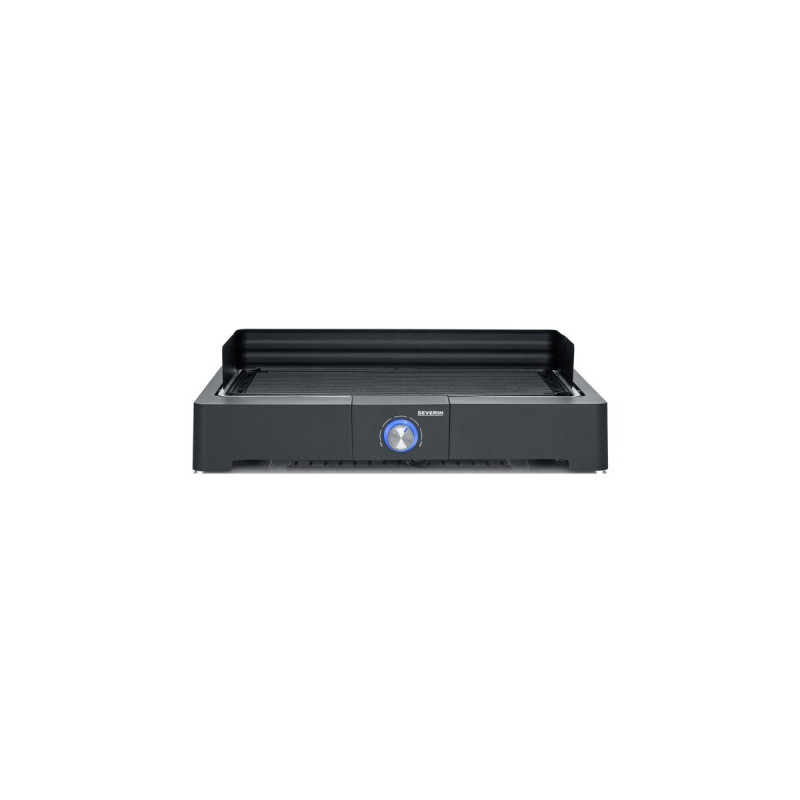 Severin PG 8562 Tischgrill mit Grillplatte, Elektrogrill(schwarz, 2.200 Watt)