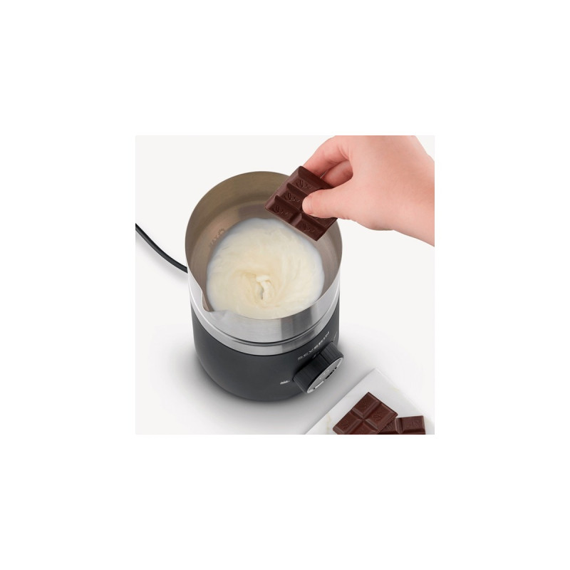 Severin Spuma 500, Milchaufschäumer(edelstahl (gebürstet)/schwarz)