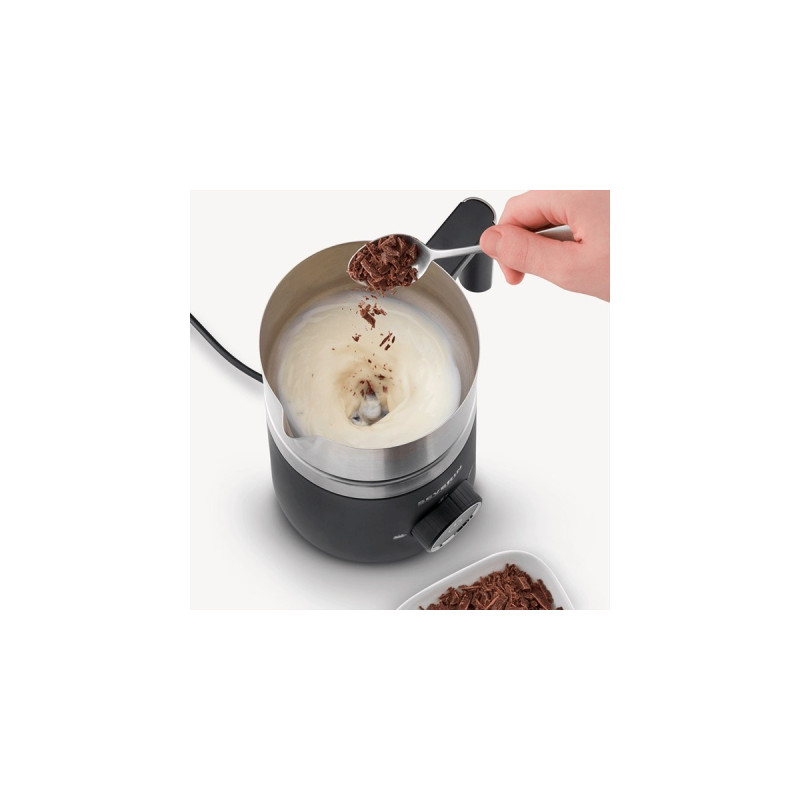 Severin Spuma 700 Plus, Milchaufschäumer(schwarz/edelstahl (gebürstet))