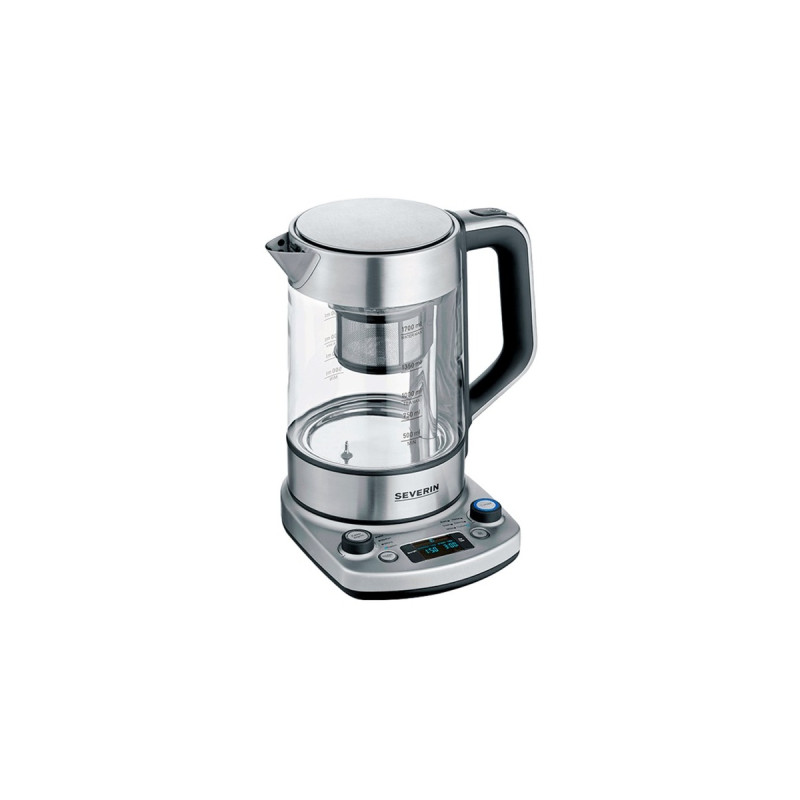 Severin Teekocher Professional WK 3422, Teebereiter(edelstahl (gebürstet)/schwarz, 1,7 Liter)
