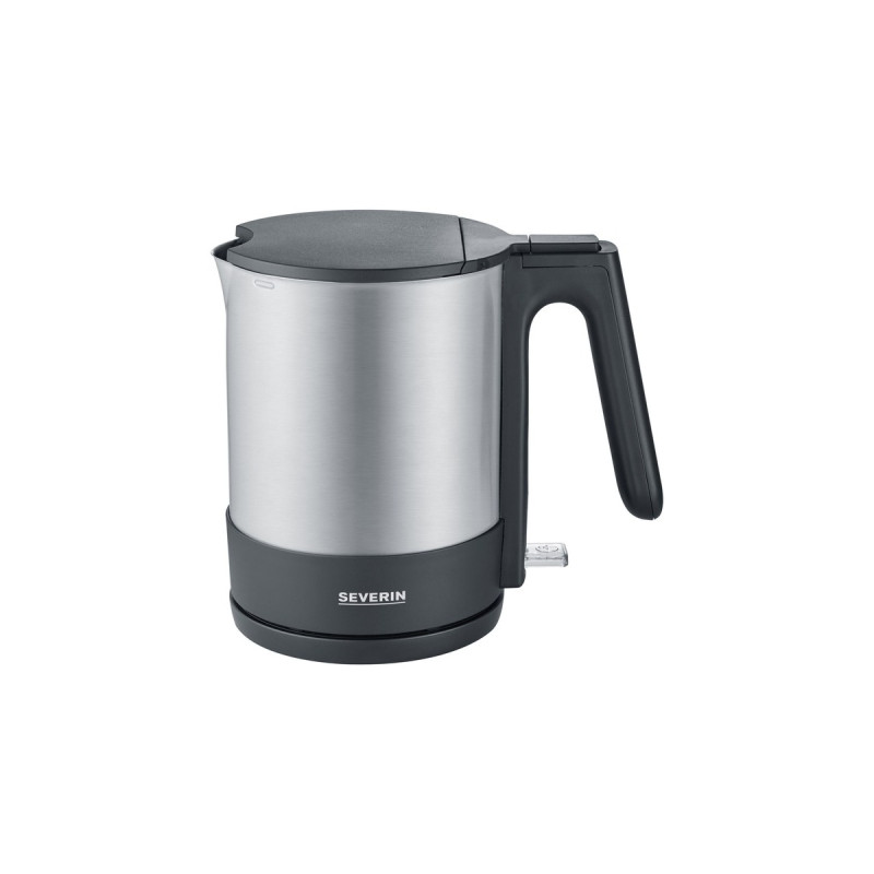 Severin WK 3409, Wasserkocher(edelstahl (gebürstet)/schwarz, 1,7 Liter)