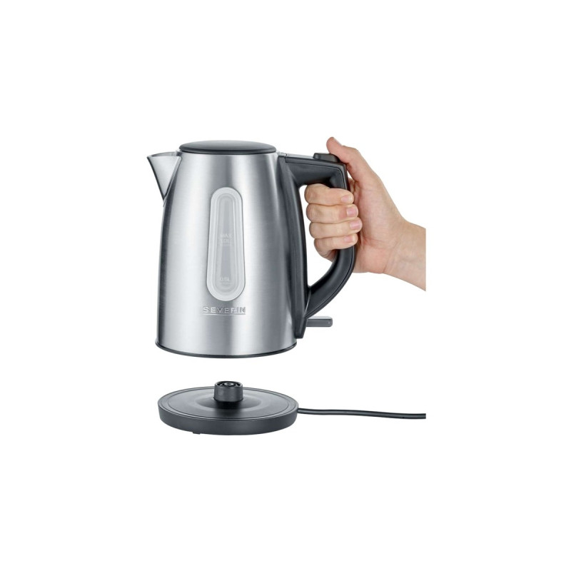 Severin Wasserkocher WK 3469(edelstahl (gebürstet)/schwarz, 1 Liter)