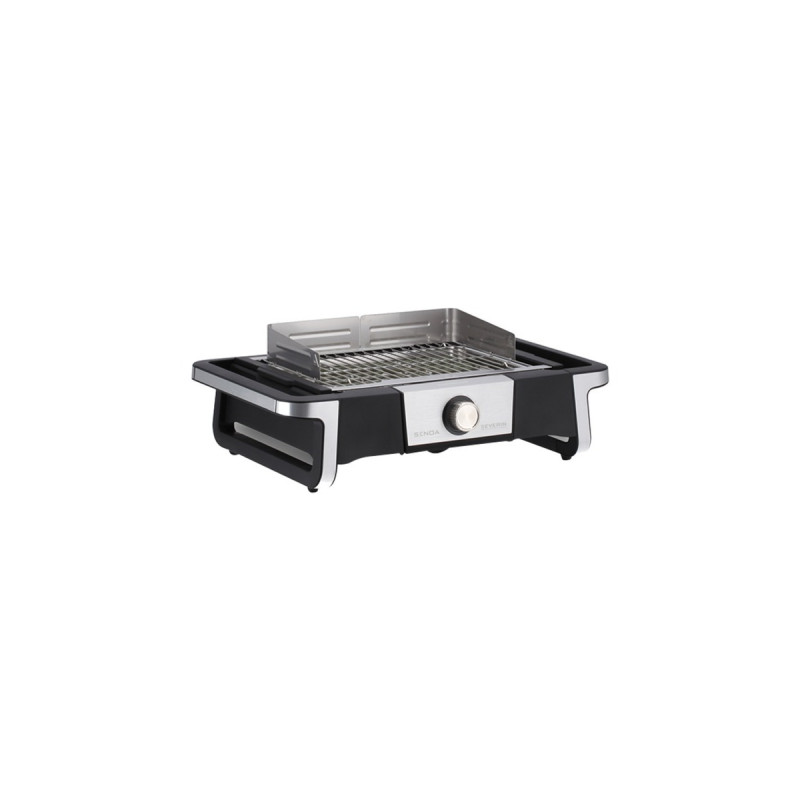 Severin eBBQ Elektrogrill SENOA BOOST(schwarz/edelstahl, 3.000 Watt, mit BoostZone)