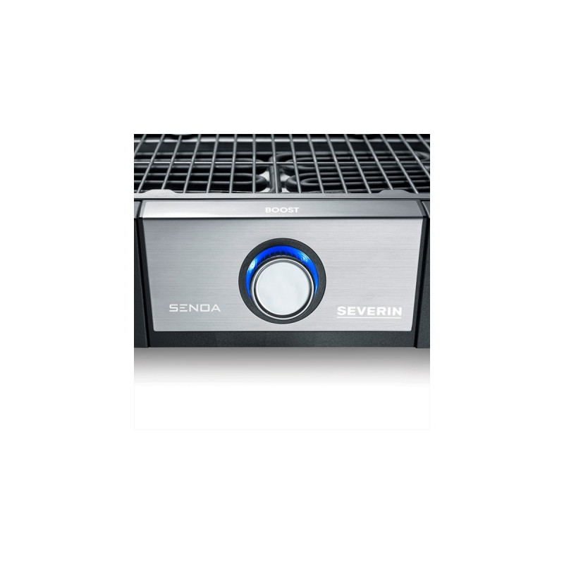 Severin eBBQ Elektrogrill SENOA BOOST(schwarz/edelstahl, 3.000 Watt, mit BoostZone)