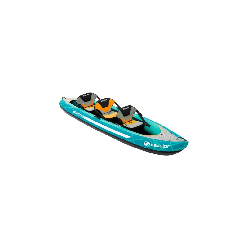 Sevylor Alameda Kajak, Schlauchboot(grün/grau, 375 x 93cm)
