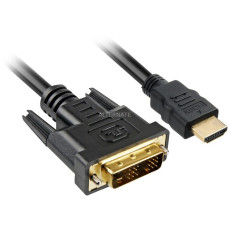 Sharkoon Adapterkabel HDMI auf DVI(schwarz, 3 Meter, Single Link, 18+1)
