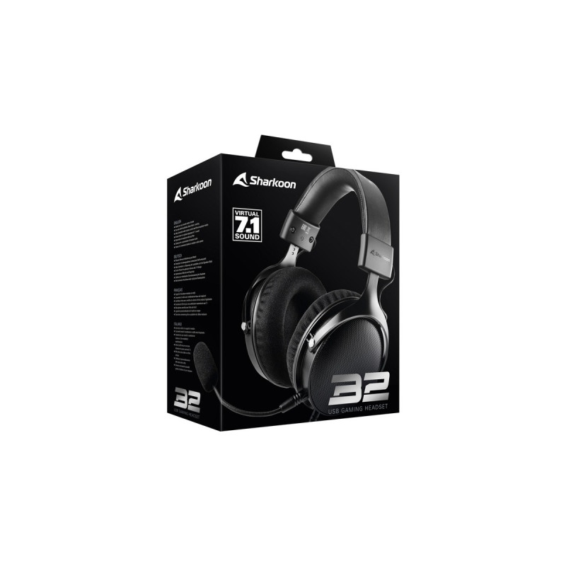 Sharkoon B2, Gaming-Headset(schwarz)
