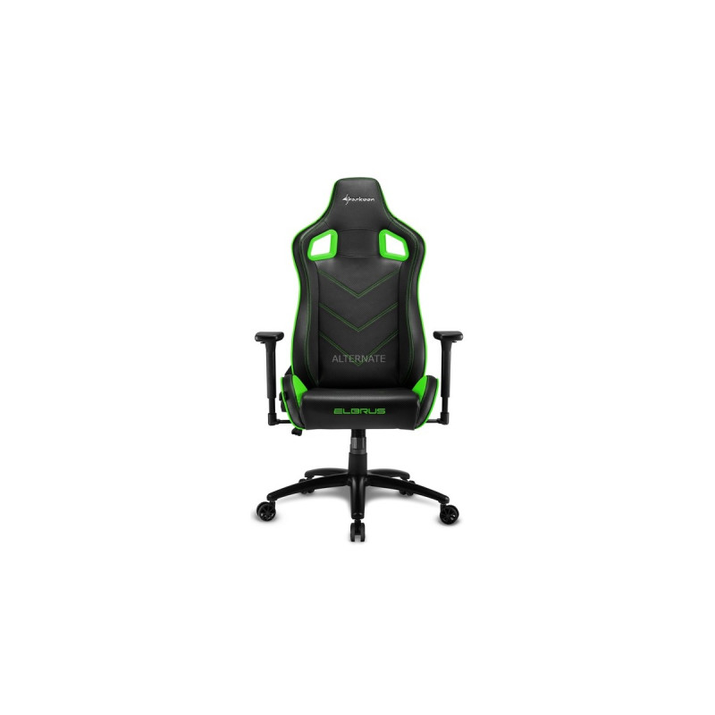 Sharkoon ELBRUS 2, Gaming-Stuhl(schwarz/grün)