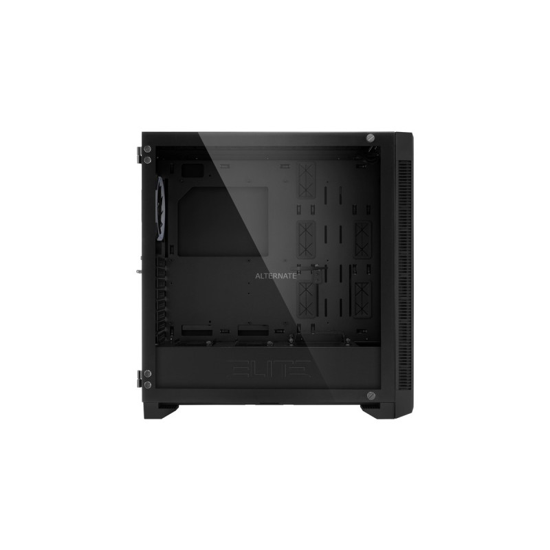 Sharkoon ELITE SHARK CA200M, Big-Tower-Gehäuse(schwarz, Tempered Glass)