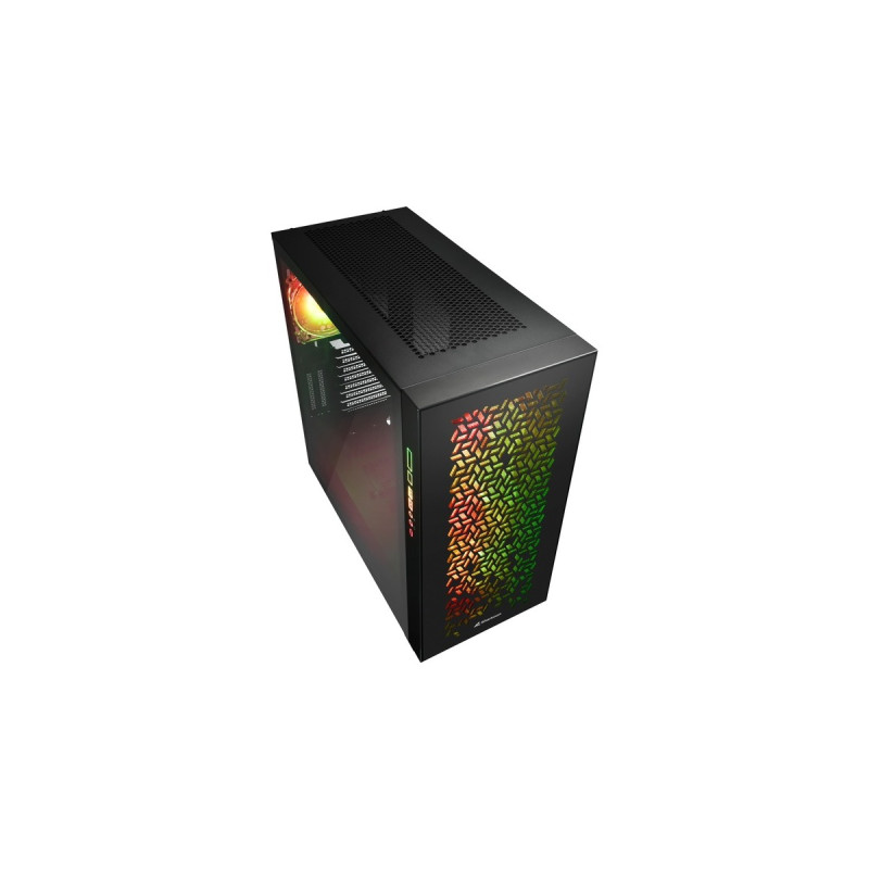 Sharkoon ELITE SHARK CA300H Black, Big-Tower-Gehäuse(schwarz, 2x gehärtetes Glas, Outlet)