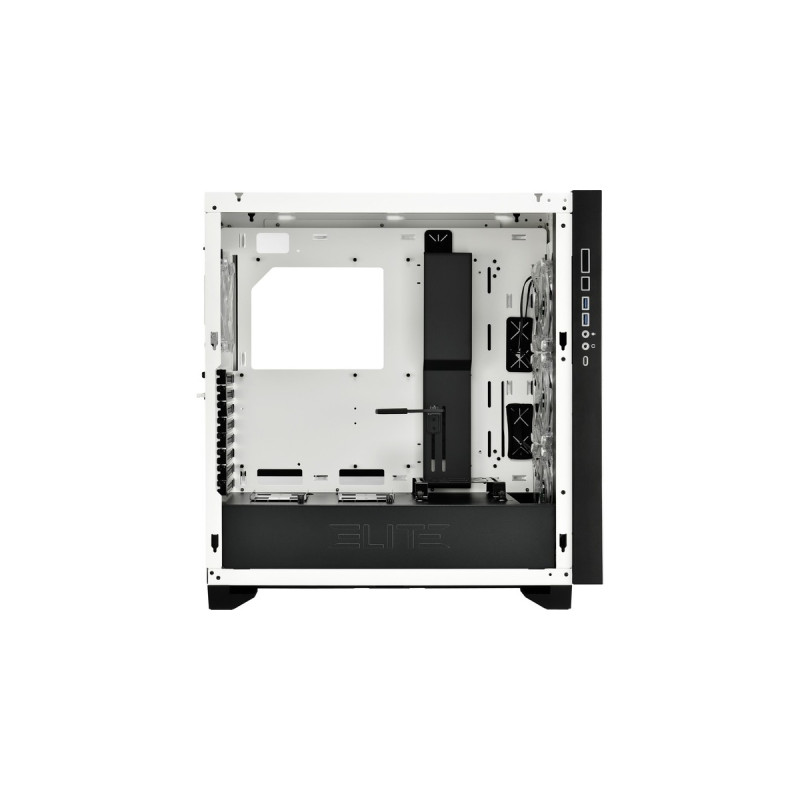 Sharkoon ELITE SHARK CA300H White, Big-Tower-Gehäuse(weiß, 2x gehärtetes Glas)