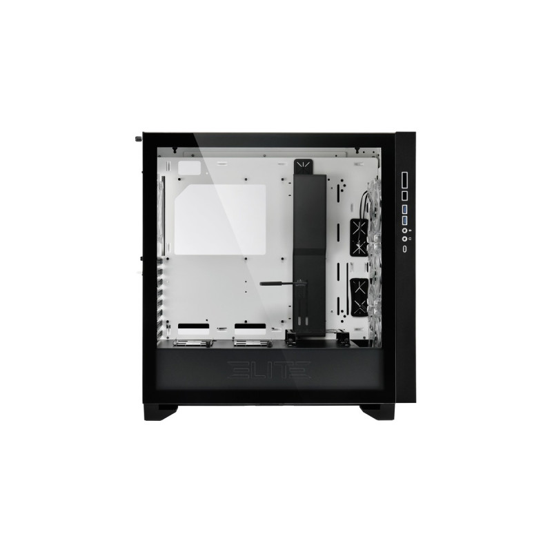 Sharkoon ELITE SHARK CA300T, Big-Tower-Gehäuse(weiß, 2x gehärtetes Glas)