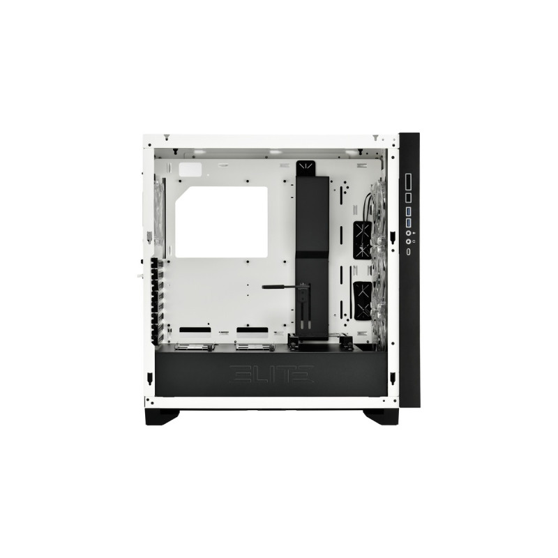 Sharkoon ELITE SHARK CA300T, Big-Tower-Gehäuse(weiß, 2x gehärtetes Glas)