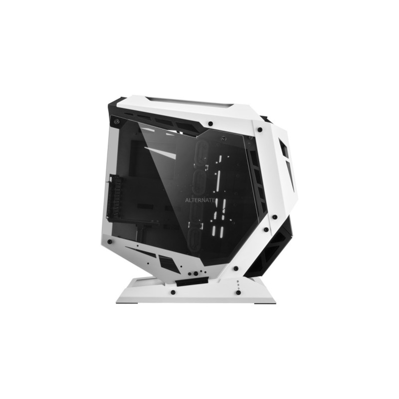 Sharkoon ELITE SHARK CA700, Tower-Gehäuse(schwarz/weiß, Seitenteil aus gehärtetem Glas)