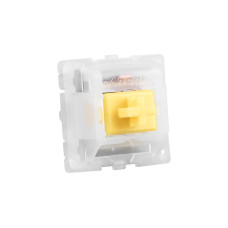 Sharkoon Gateron Cap Milky-Yellow Switch-Set, Tastenschalter(gelb/weiß, 35 Stück)