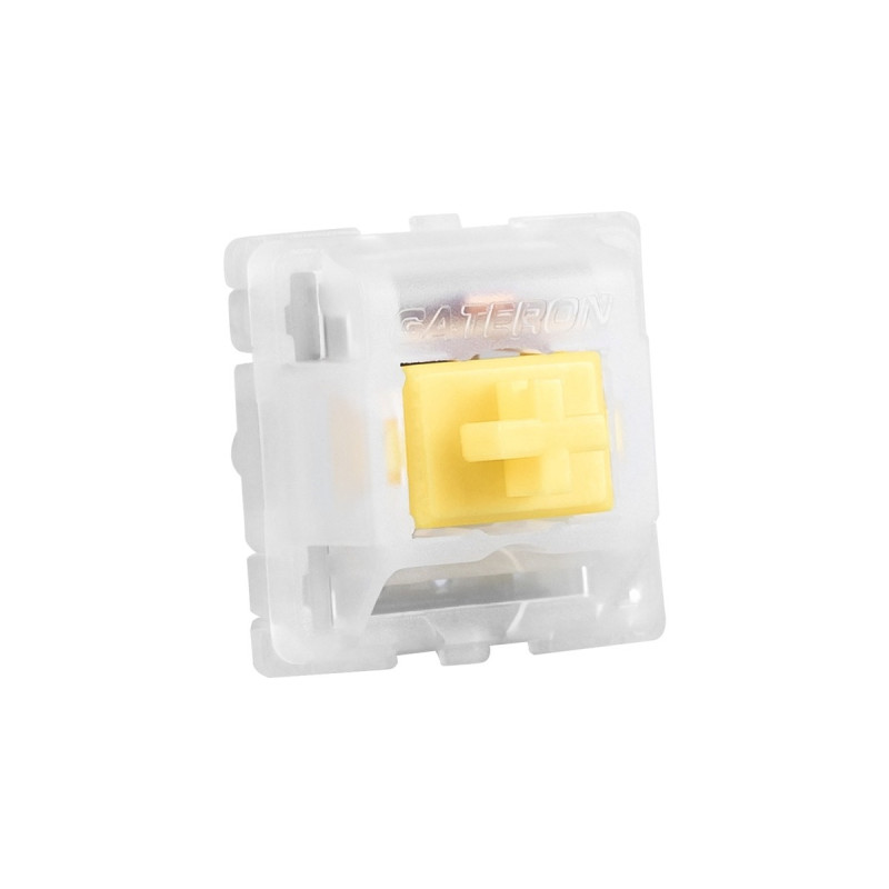 Sharkoon Gateron Cap V2 Milky-Yellow Switch-Set, Tastenschalter(gelb/transparent, 35 Stück)