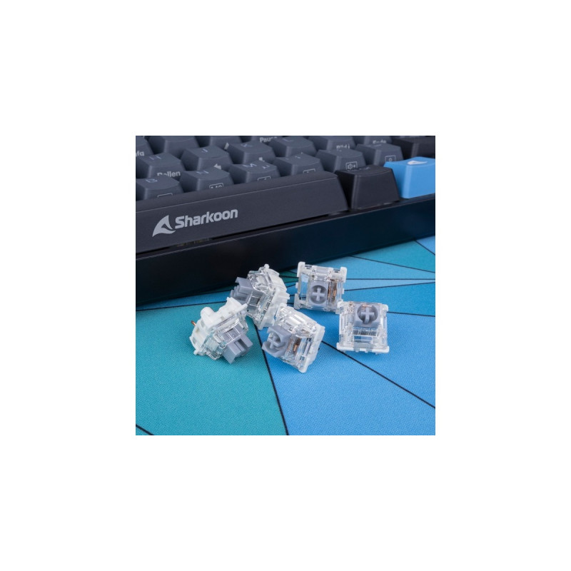Sharkoon Gateron Pro 2.0 Silver Switch-Set, Tastenschalter(silber/transparent, 35 Stück)